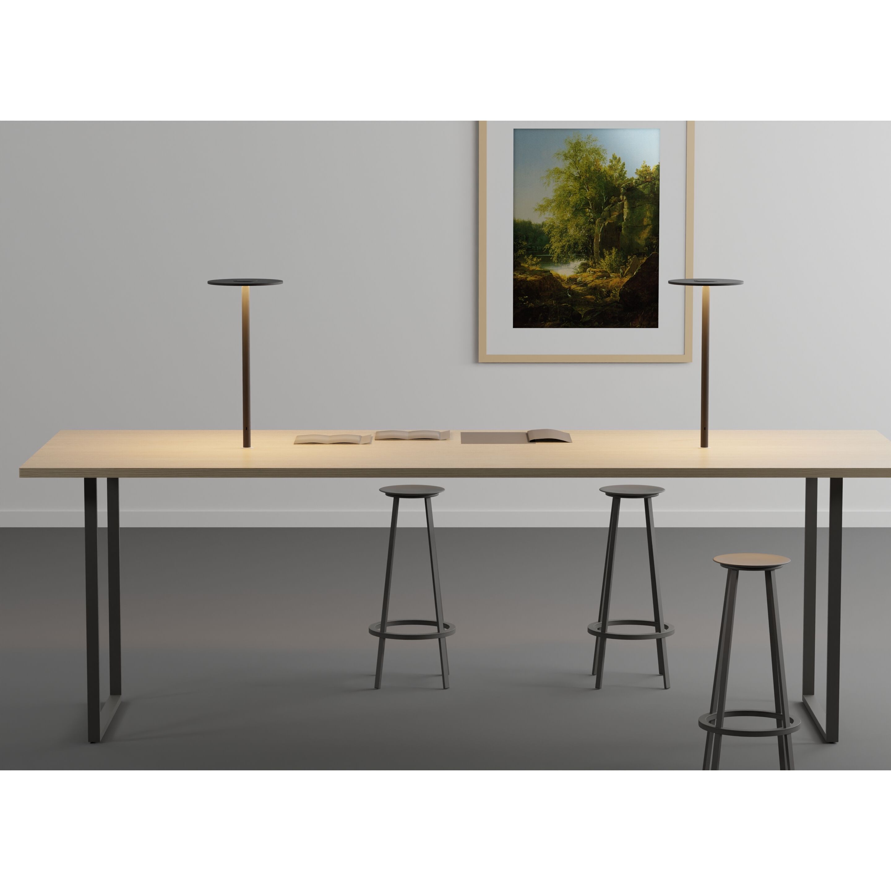 Yurei 22 inch 14.00 watt Matte White Co-Working Lamp Portable Light